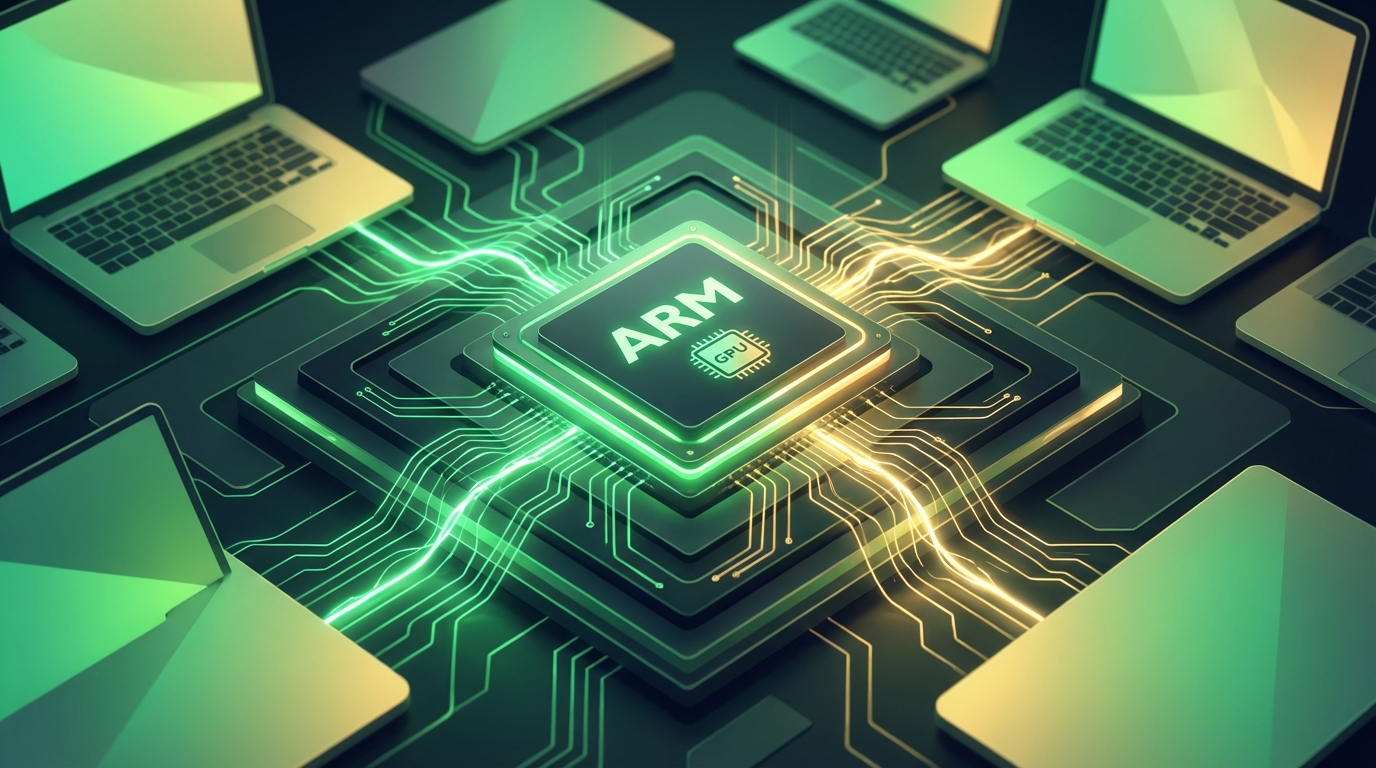 NVIDIA ARM processzor koncepció illusztráció