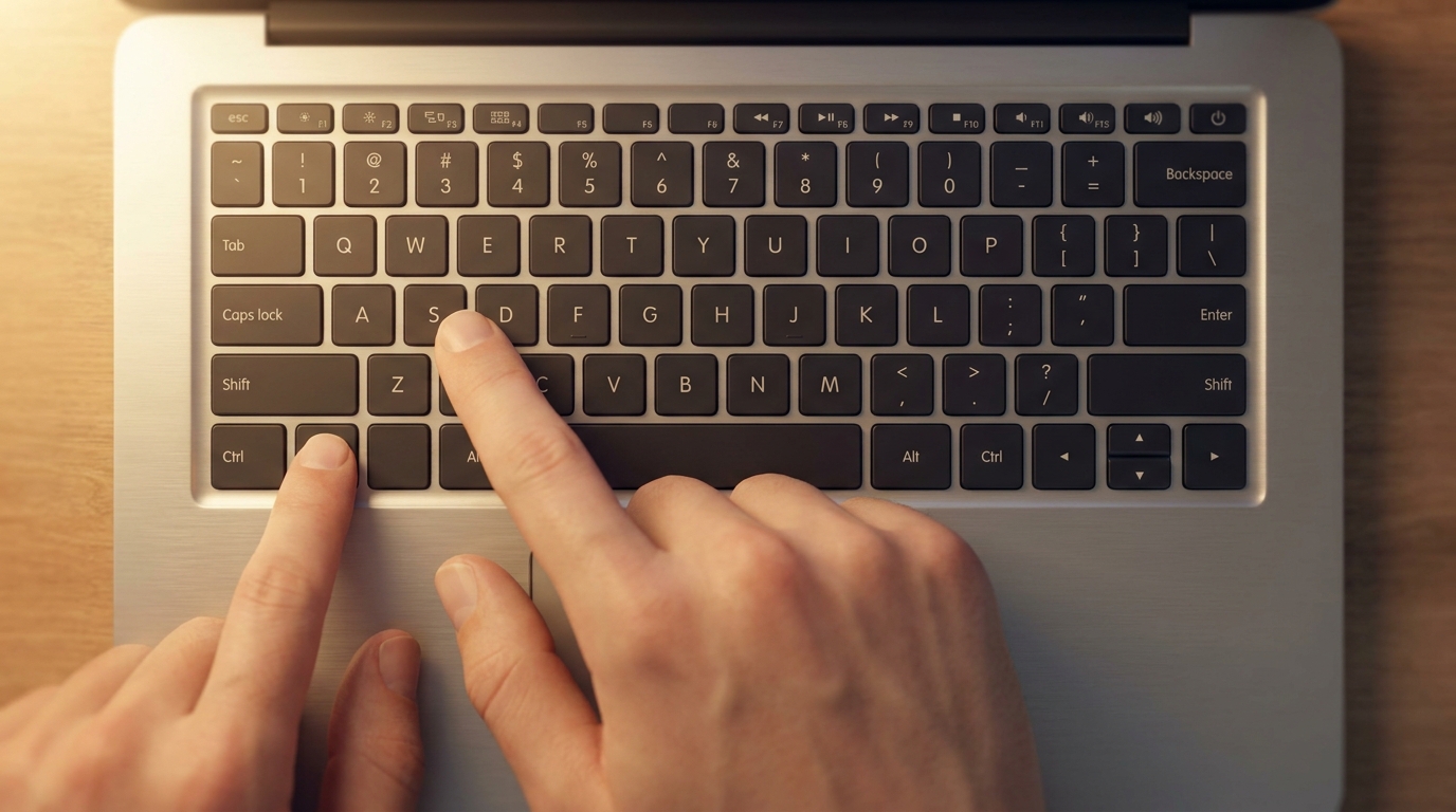 Windows 11 billentyűparancsok használata laptopon