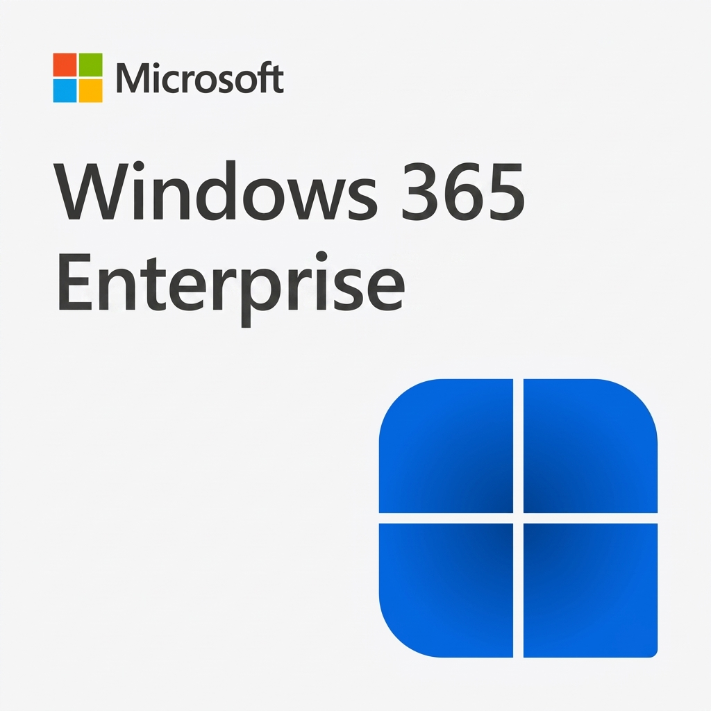Windows 365 Enterprise Microsoft Windows 365 Enterprise logó és terméknév szürke háttéren
