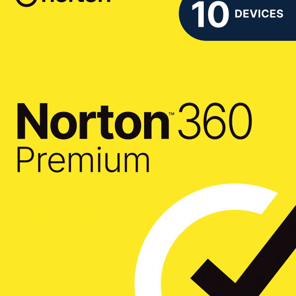 Norton 360 Premium 10 eszközhöz szoftverlicenc, biztonsági védelemmel